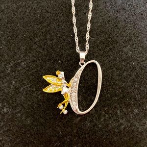 Tinkerbell Letter “O” Necklace